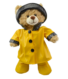 Yellow Rain Slicker w/Hat & Boots (16")