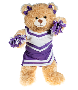 "Purple and White" Cheer Uniform (16")