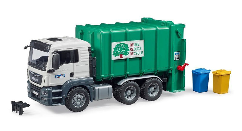 Man TGS Rear Loading Garbage Truck (Green)