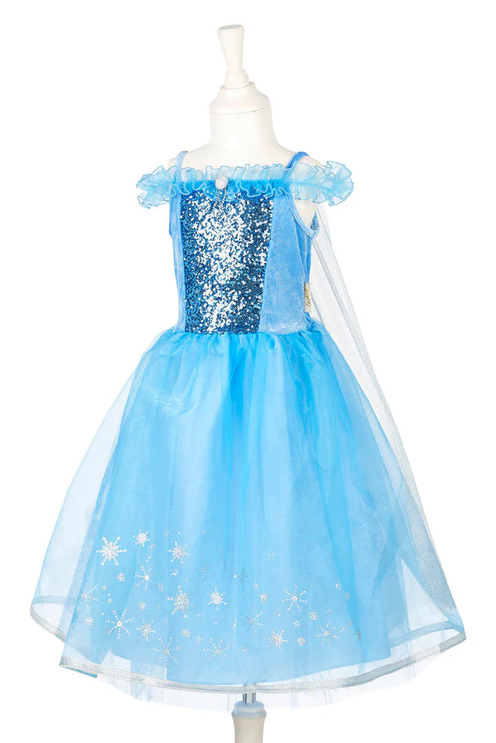 Ice Queen Costume Dress – Carnival & Festive Use - Age 3-4 years