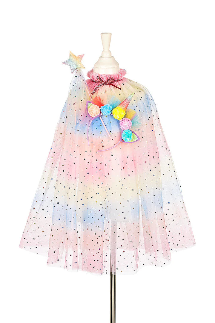 Unicorn Costume Cape Set with Headband & Wand