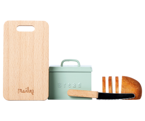 Bread Box w/ Utensils, Miniature