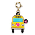 Gold School Bus Charm It
