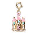 Gold FairyTale Castle Charm