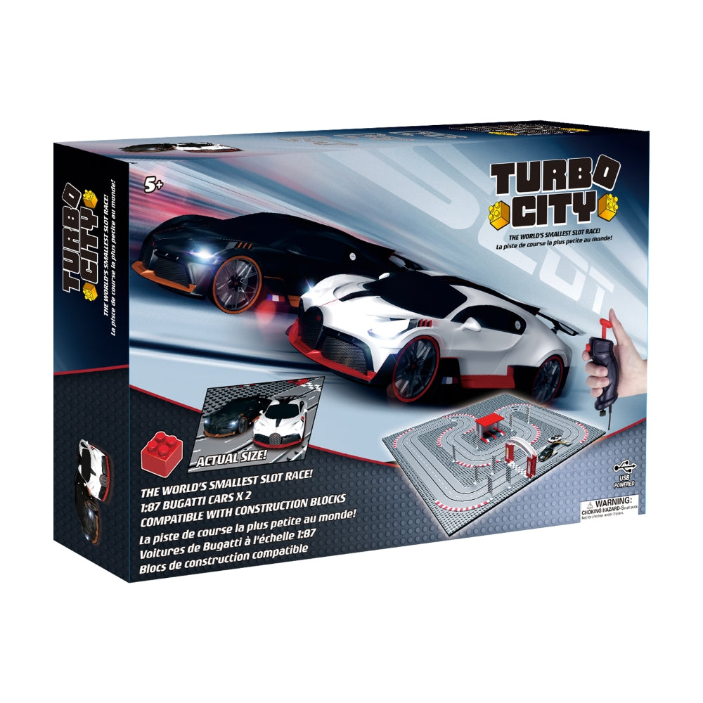 Turbo City Large track with 2 Bugatti Cars