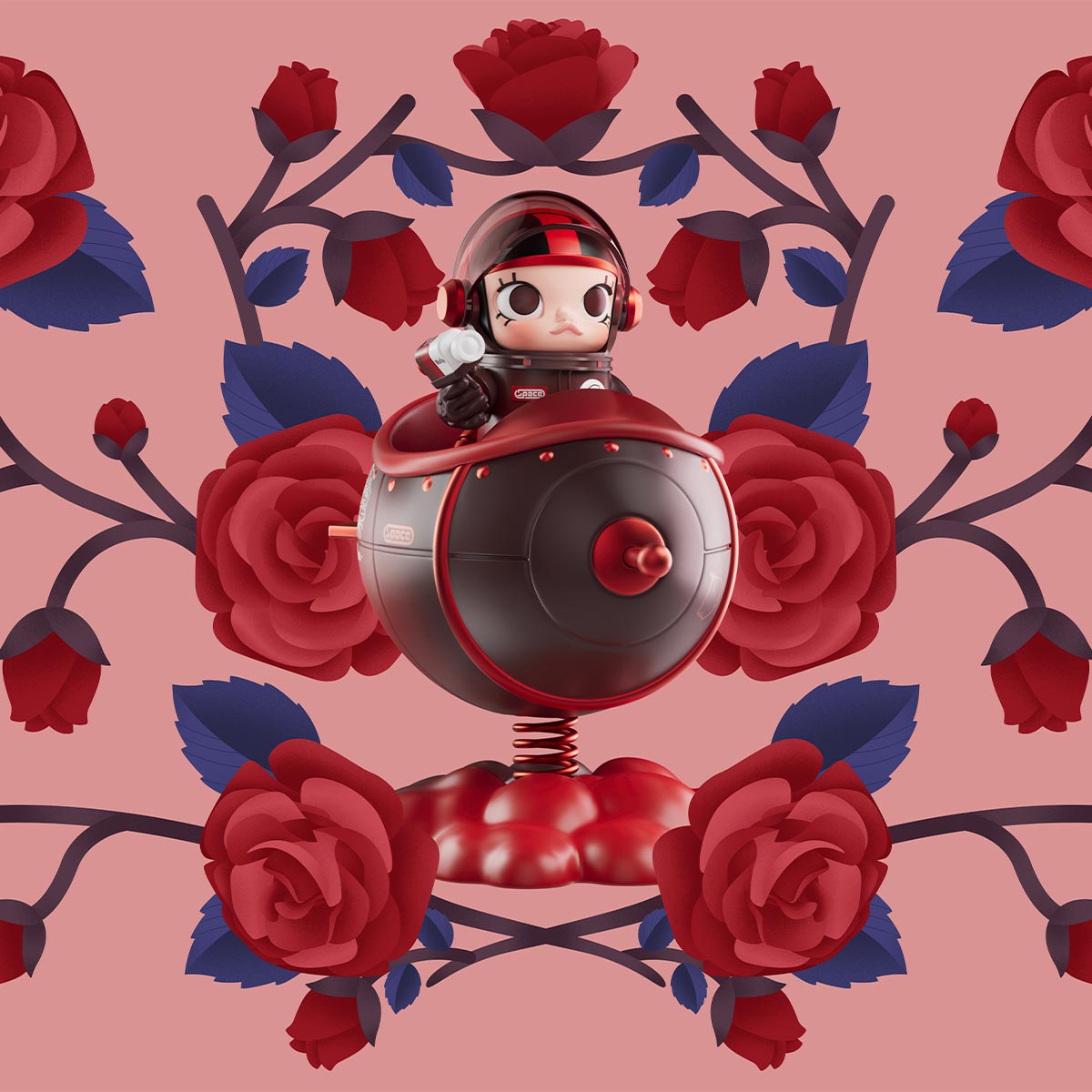 MEGA SPACE MOLLY 100% Blooming Series-Rose-QUANTITY MEGA SPACE MOLLY 100% Blooming Series-Rose-QUANTITY