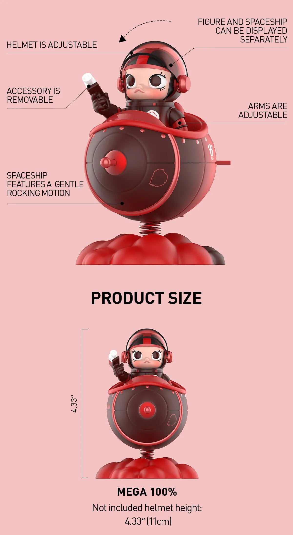 MEGA SPACE MOLLY 100% Blooming Series-Rose-QUANTITY MEGA SPACE MOLLY 100% Blooming Series-Rose-QUANTITY