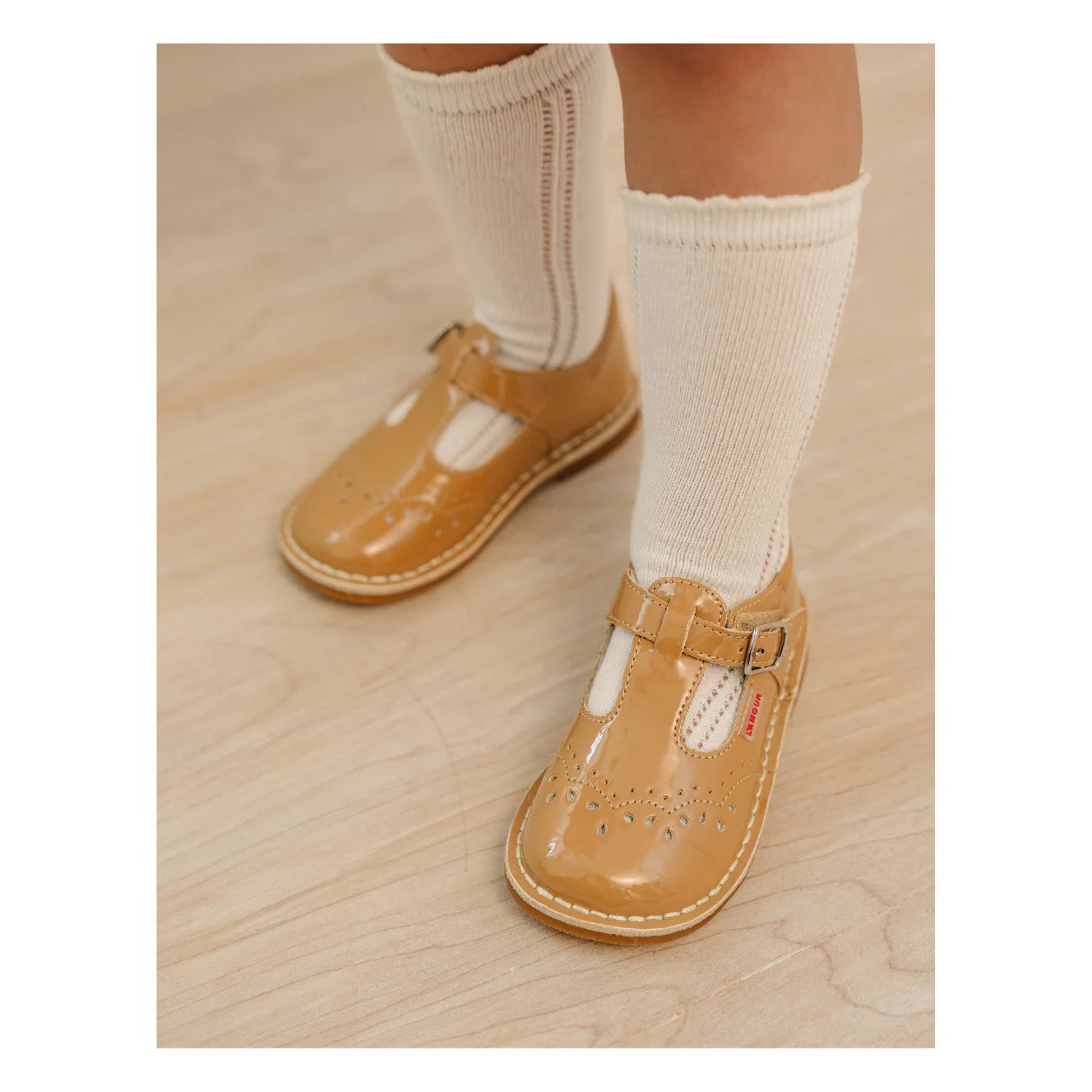 Ruthie T-Strap Mary Jane - F-410 - Patent Toffee