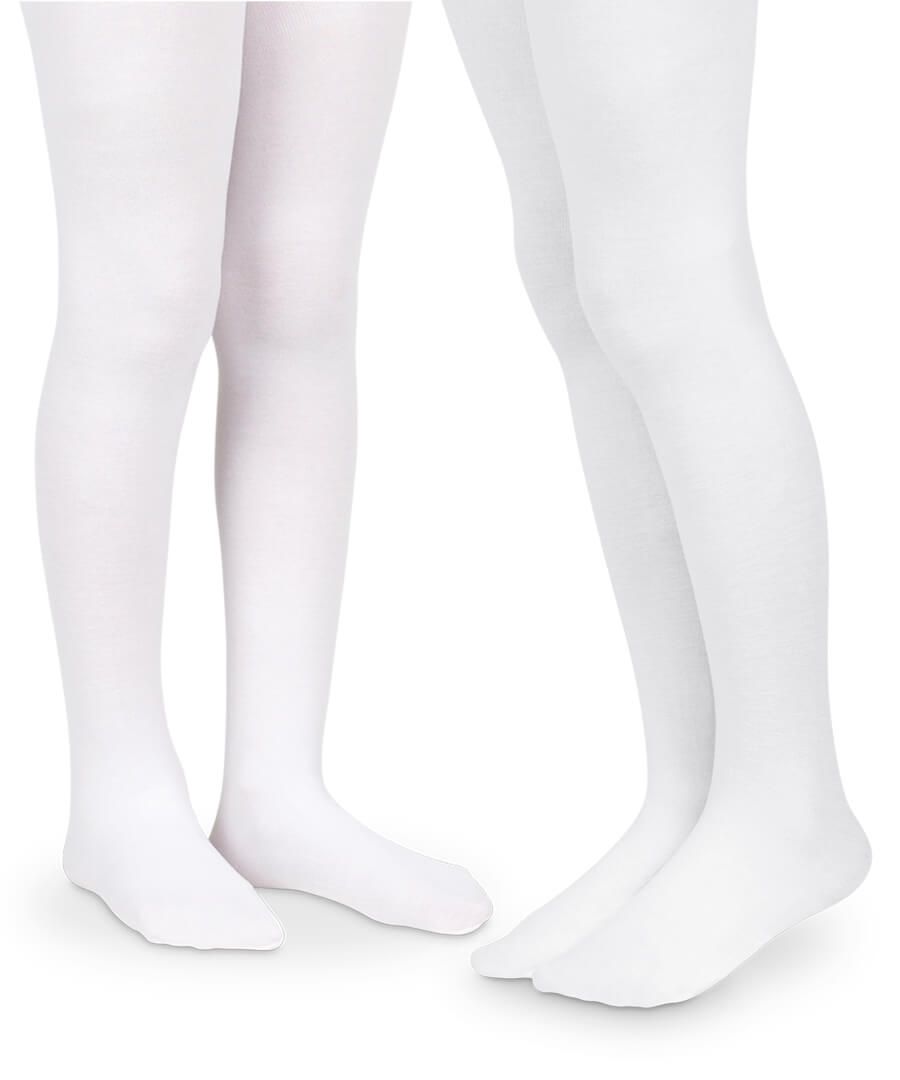 Jefferies Socks Smooth Microfiber Tights 2 Pair Pack - White