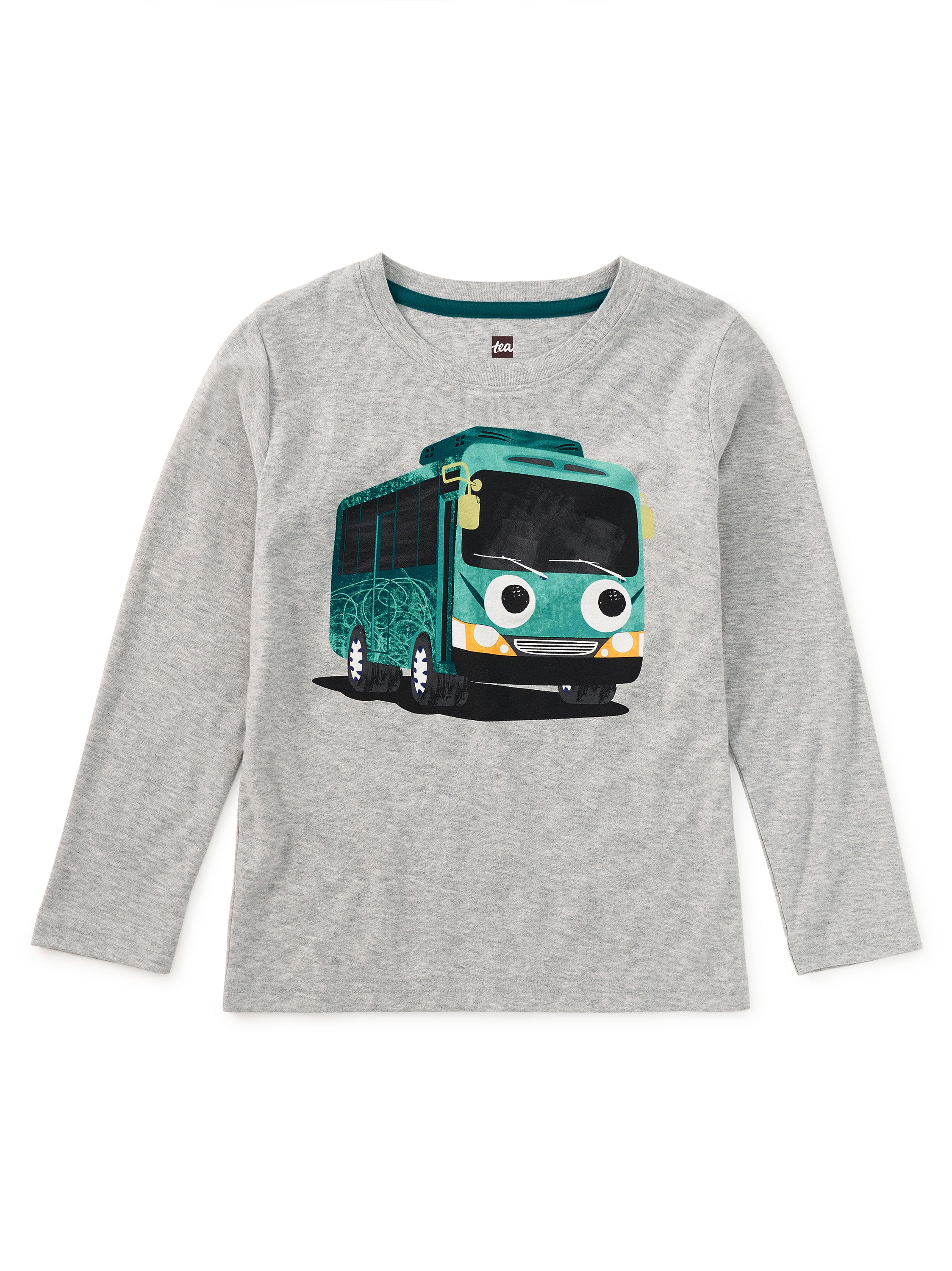 Korean Bus Graphic Tee - Heather Grey