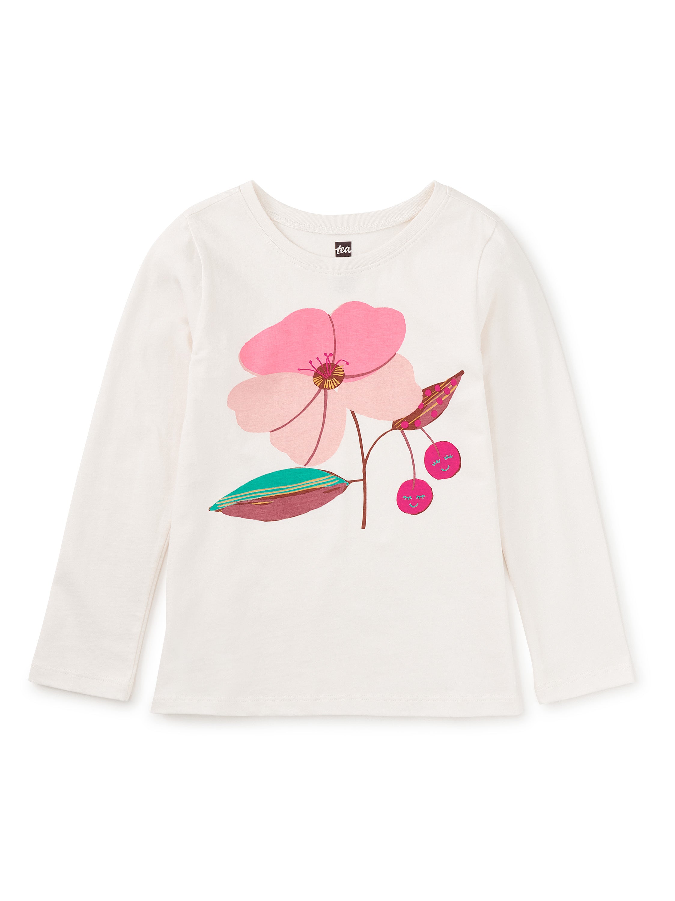Cherry Blossom Graphic Tee - Chalk