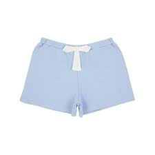 Shipley Shorts - Beale Street Blue with White Bow 6-12M