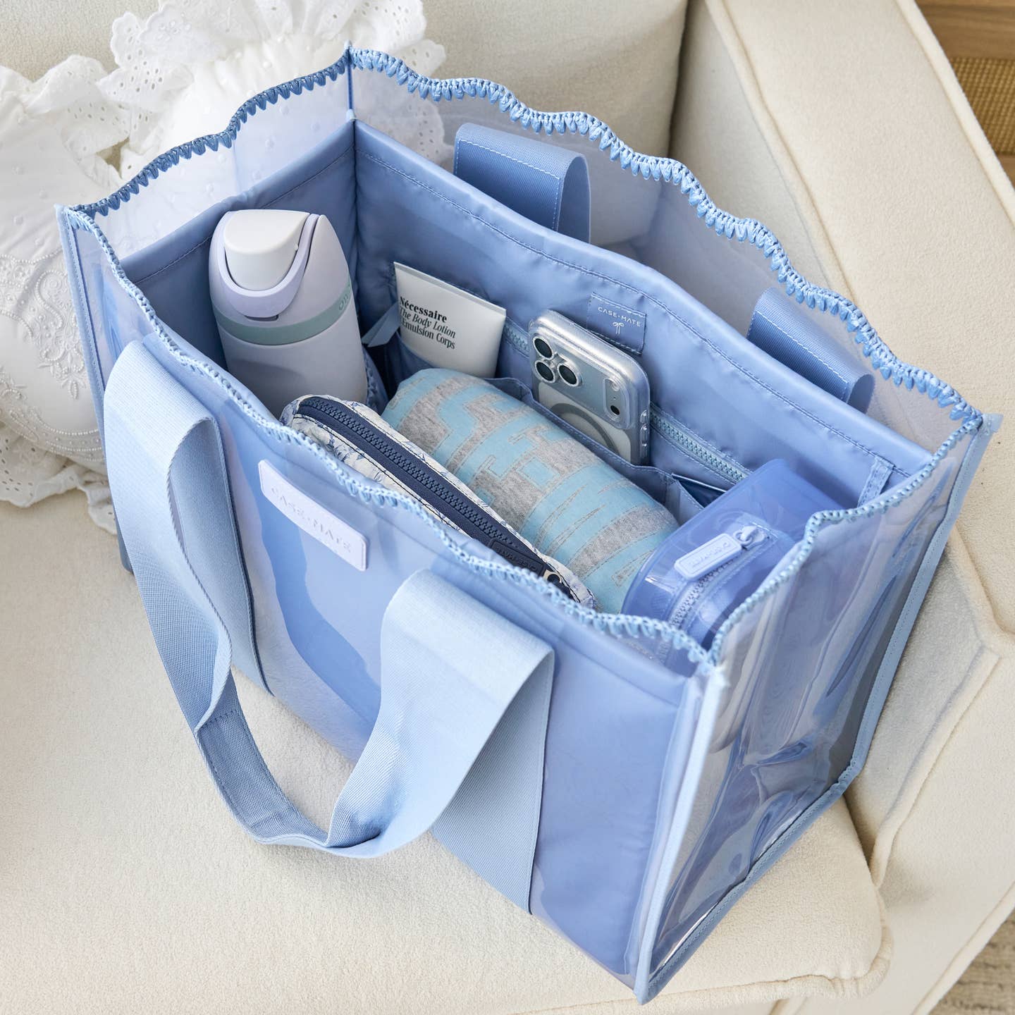 Case-Mate Jelly Tote Organizer - Carolina Blue