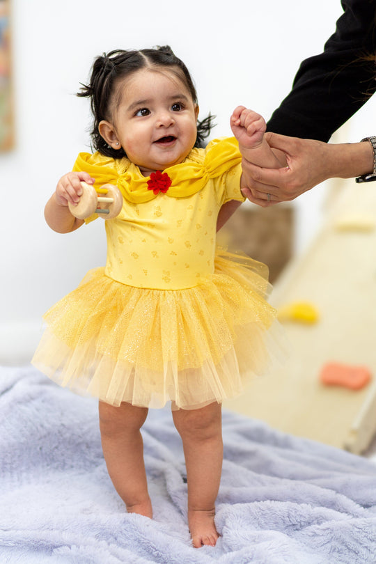 Baby Yellow Beauty Dress  12-18 Months
