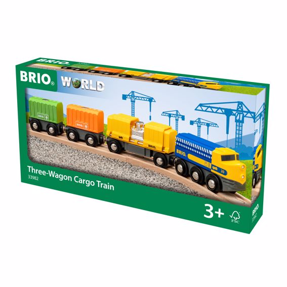 BRIO-Three-Wagon Cargo Train