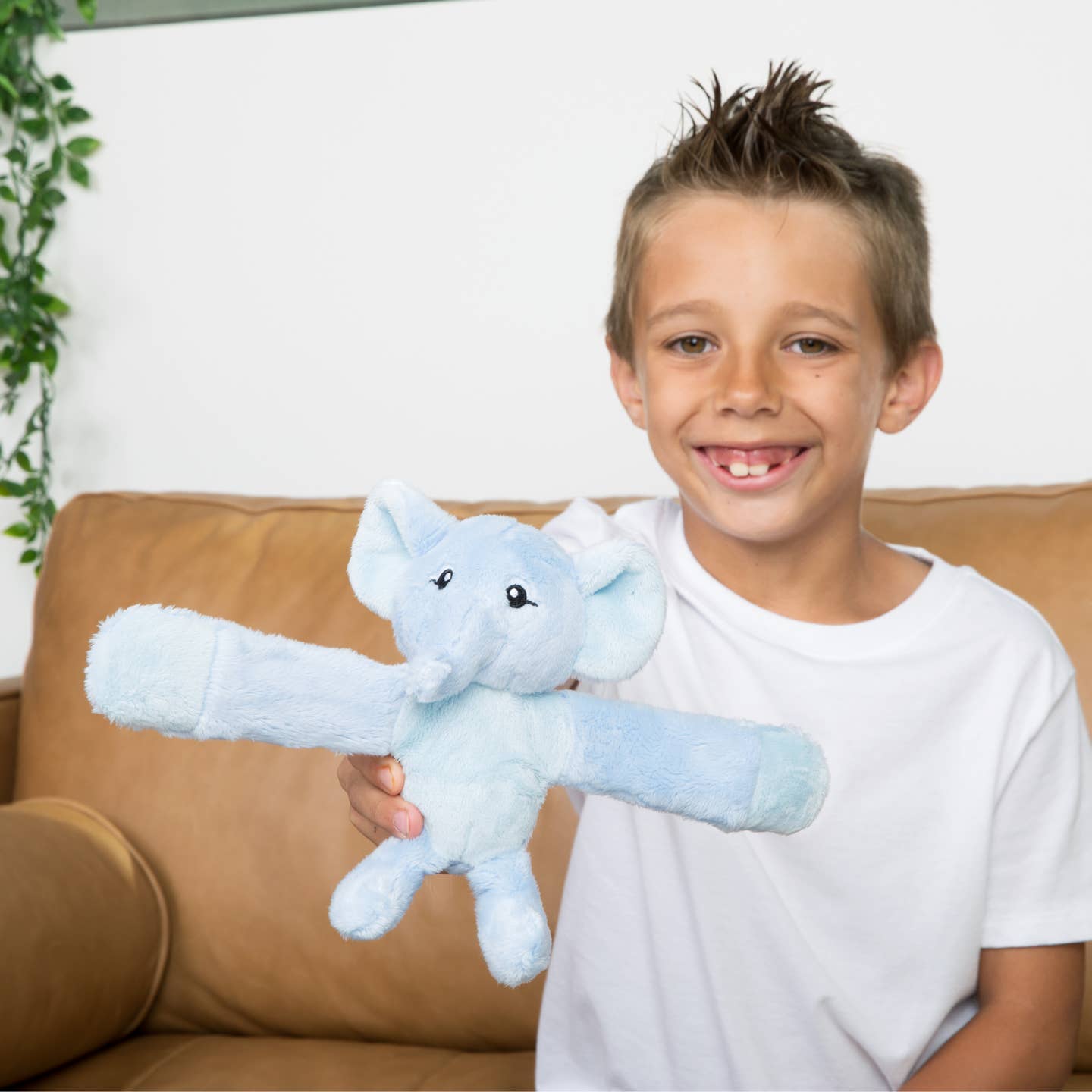 Emory Elephant Hug Baby, Mini Wraparound Sensory Plush