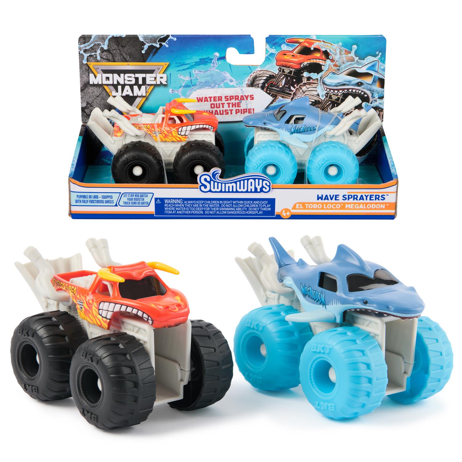 Swimways Wave Sprayers El Toro Loco and Megalodon