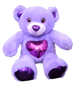 "Glitz" the Purple Bear (16")