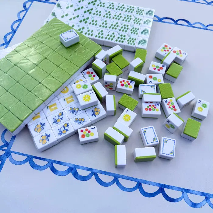 Mahjong Studios – American Mahjong Tiles - Lemon Lime Green Back