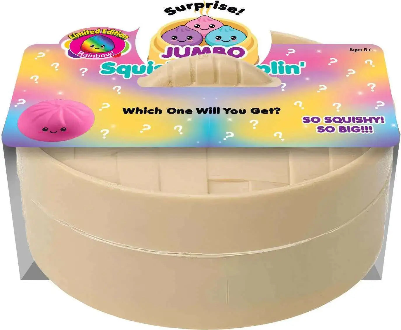 Rainbow Edition JUMBO Squishy Dumplin' 10-Inch Mystery Pack
