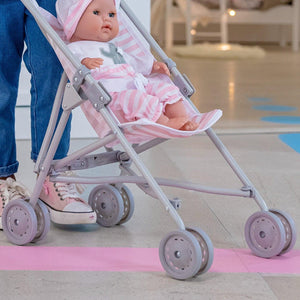 pottery barn umbrella stroller Berenguer Boutique Single Umbrella Stroller Elephant Theme Pink