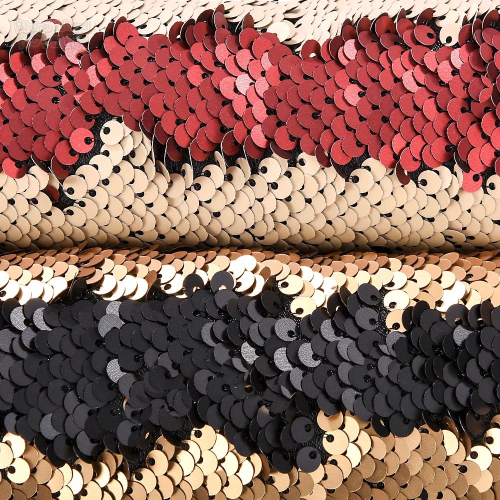 67" Natural Snake Sequin