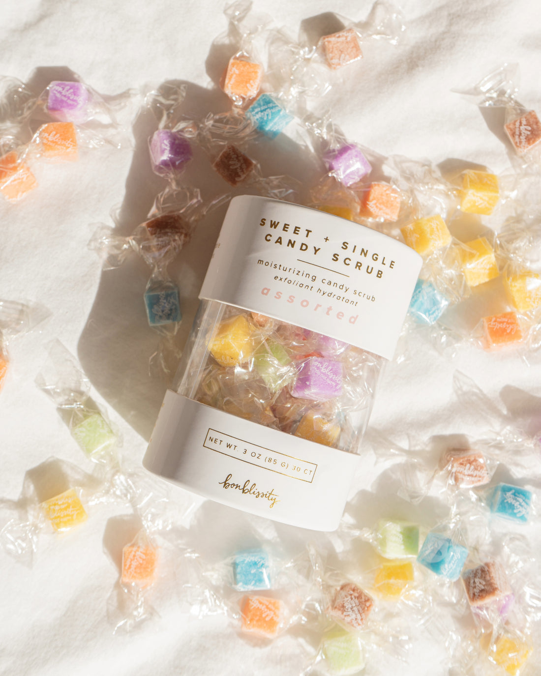 Bonblissity Sweet+Single Moisturizing Candy Scrub Assorted Scents - 30 Piece