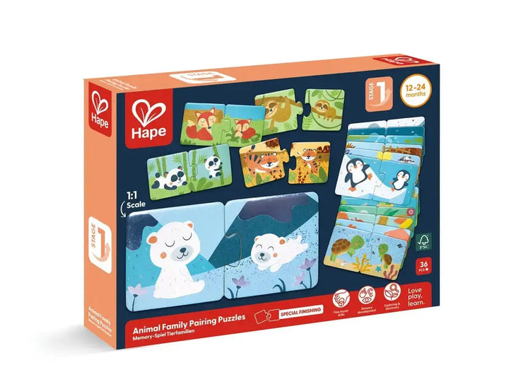 Animal Family pairing Puzzles
