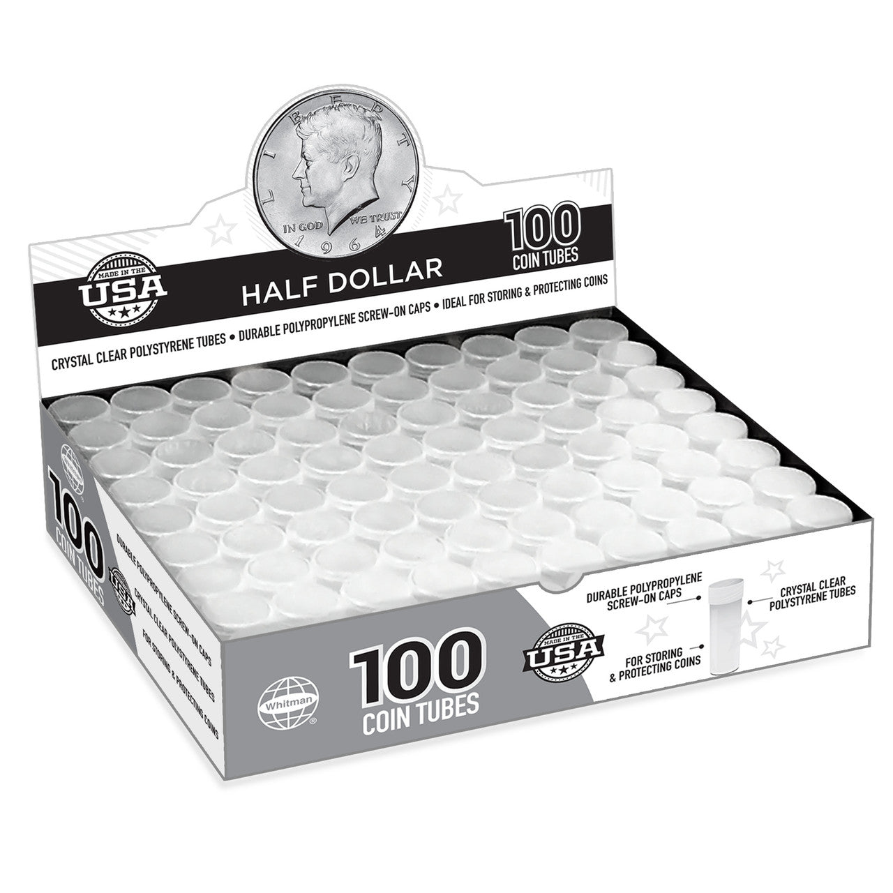 Half Dollar Coin Tube ( Each tube sold individually)