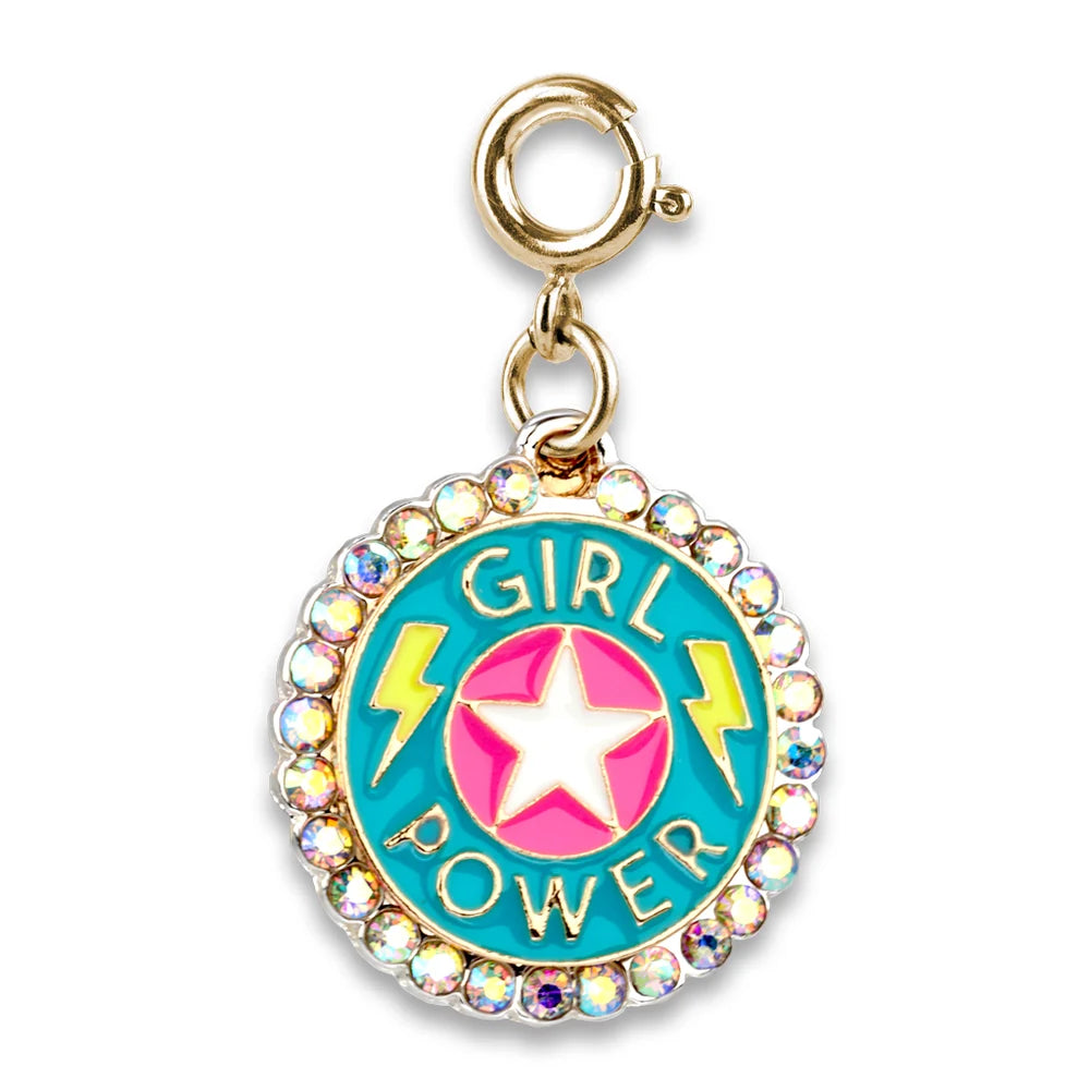 Gold Rebel Girls Girl power Charm