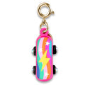 Gold Rebel Girls Skateboard Charm