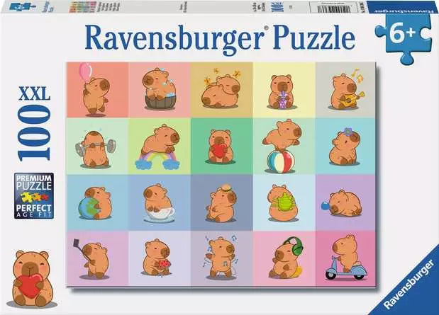 Childrens Puzzle 100 XXL Pieces - Capybara