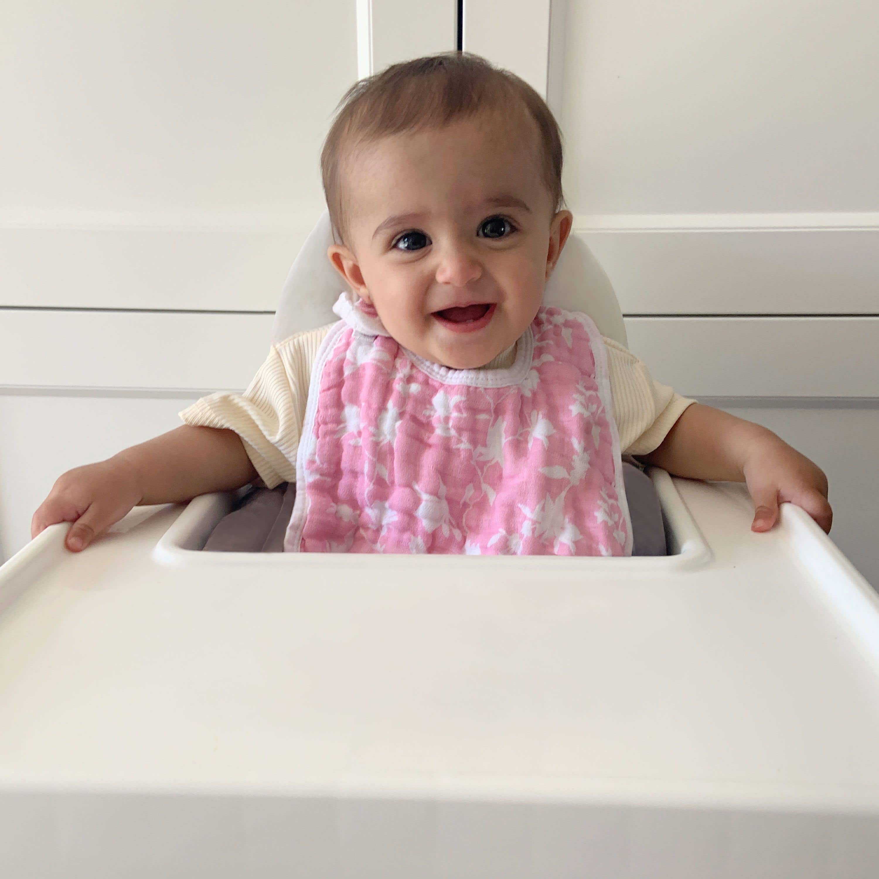 Ma Fleur Classic Muslin Snap Bibs - 3 Pack