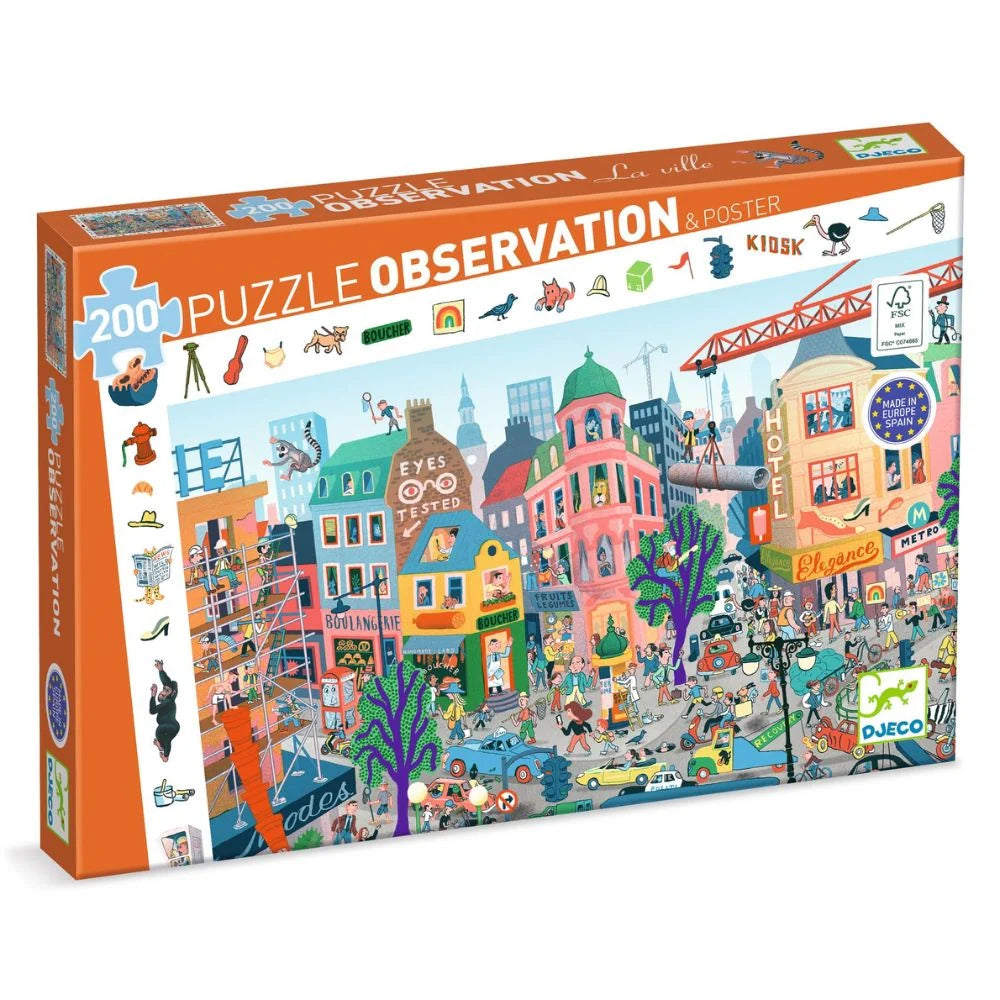 Observation Puzzle - The City - 200 Piece