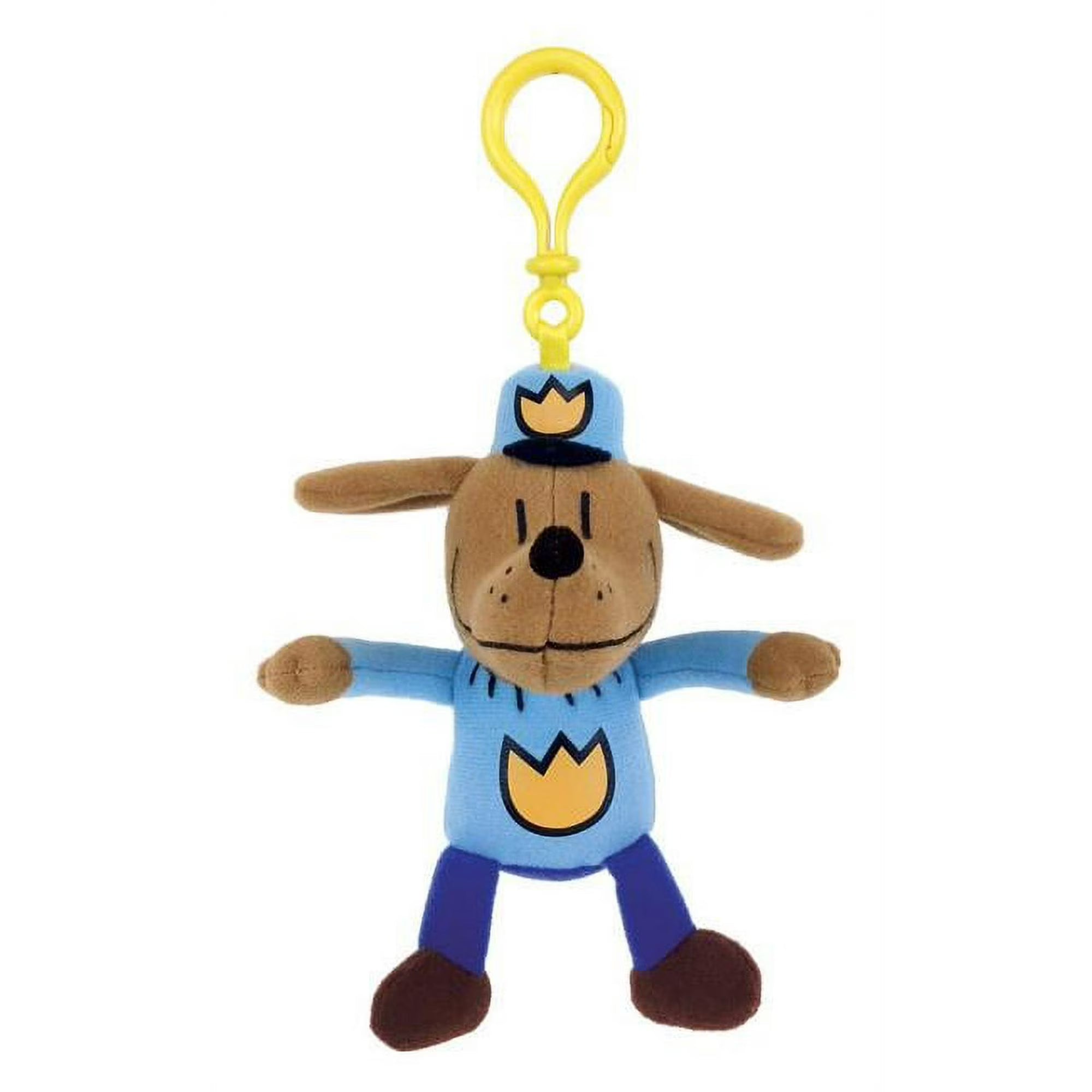 Dog Man Backpack Plush Clip