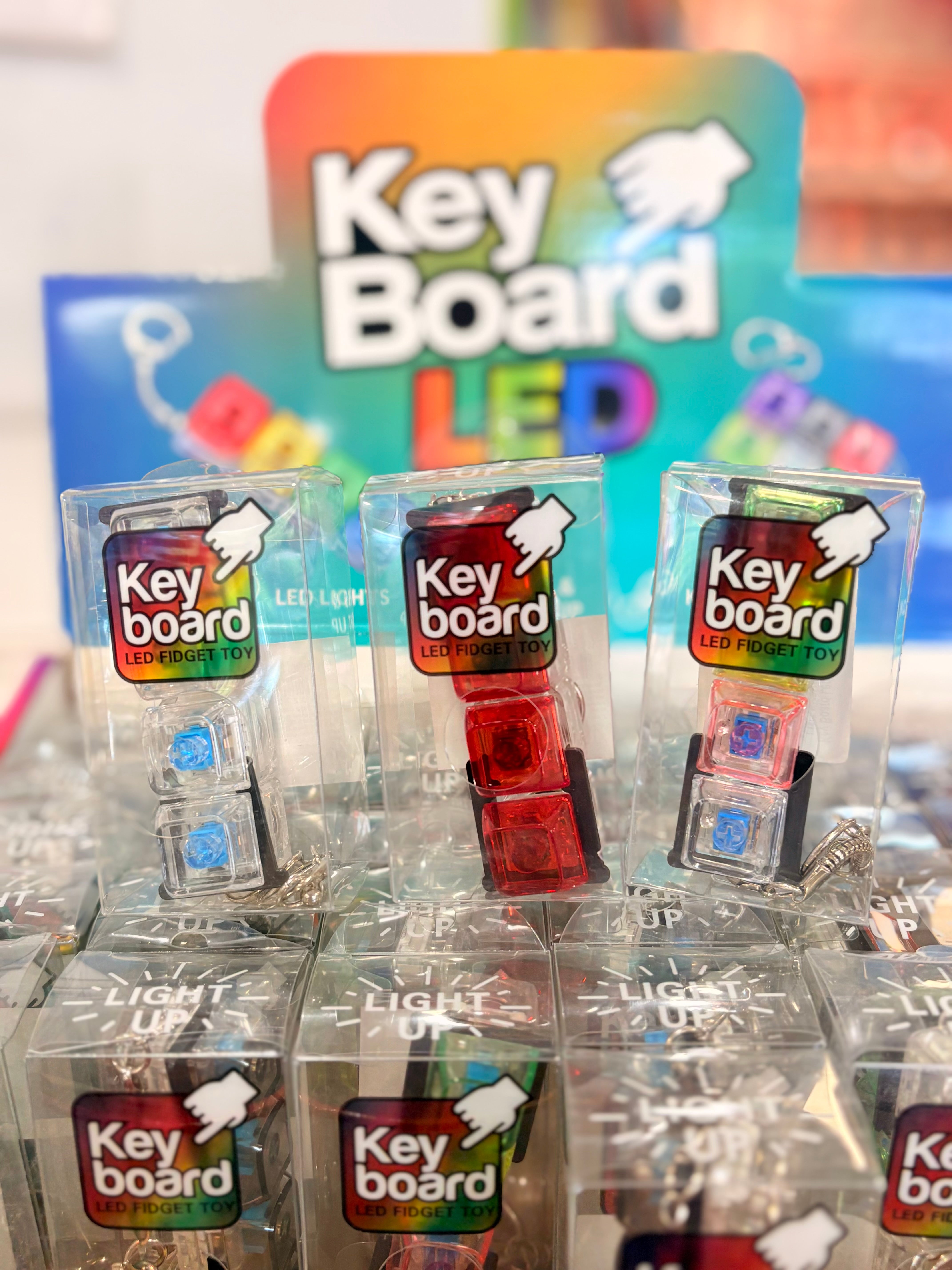 Key Board LED Fidget 4 in 1