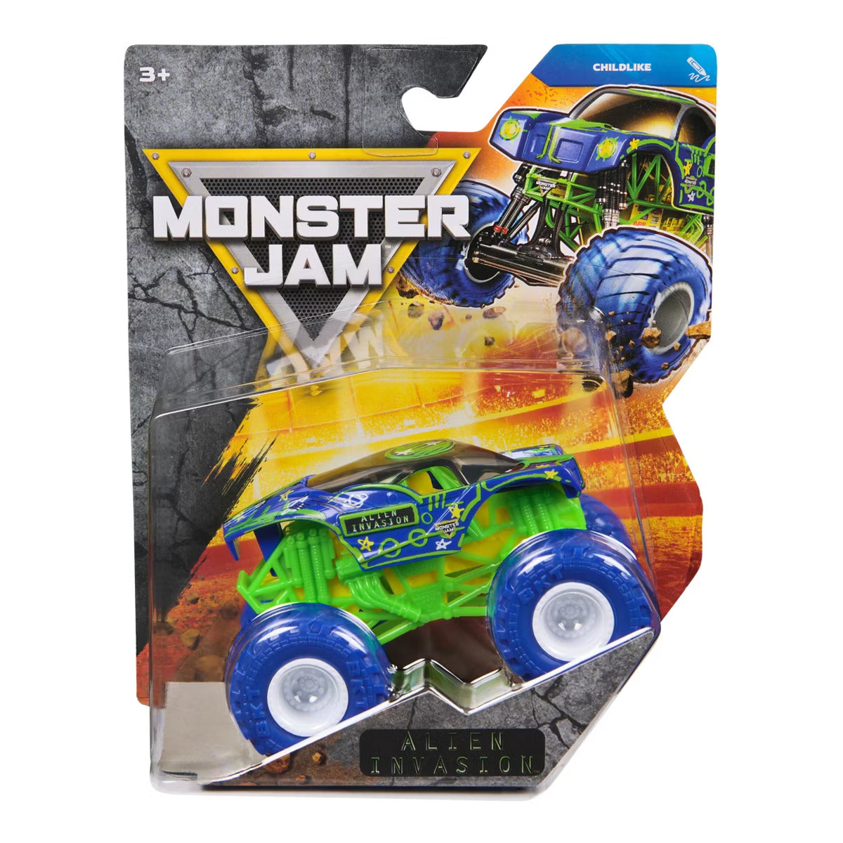 Monster Jam Official Alien Invasion Monster Truck Die-Cast Vehicle 1:64 Scale