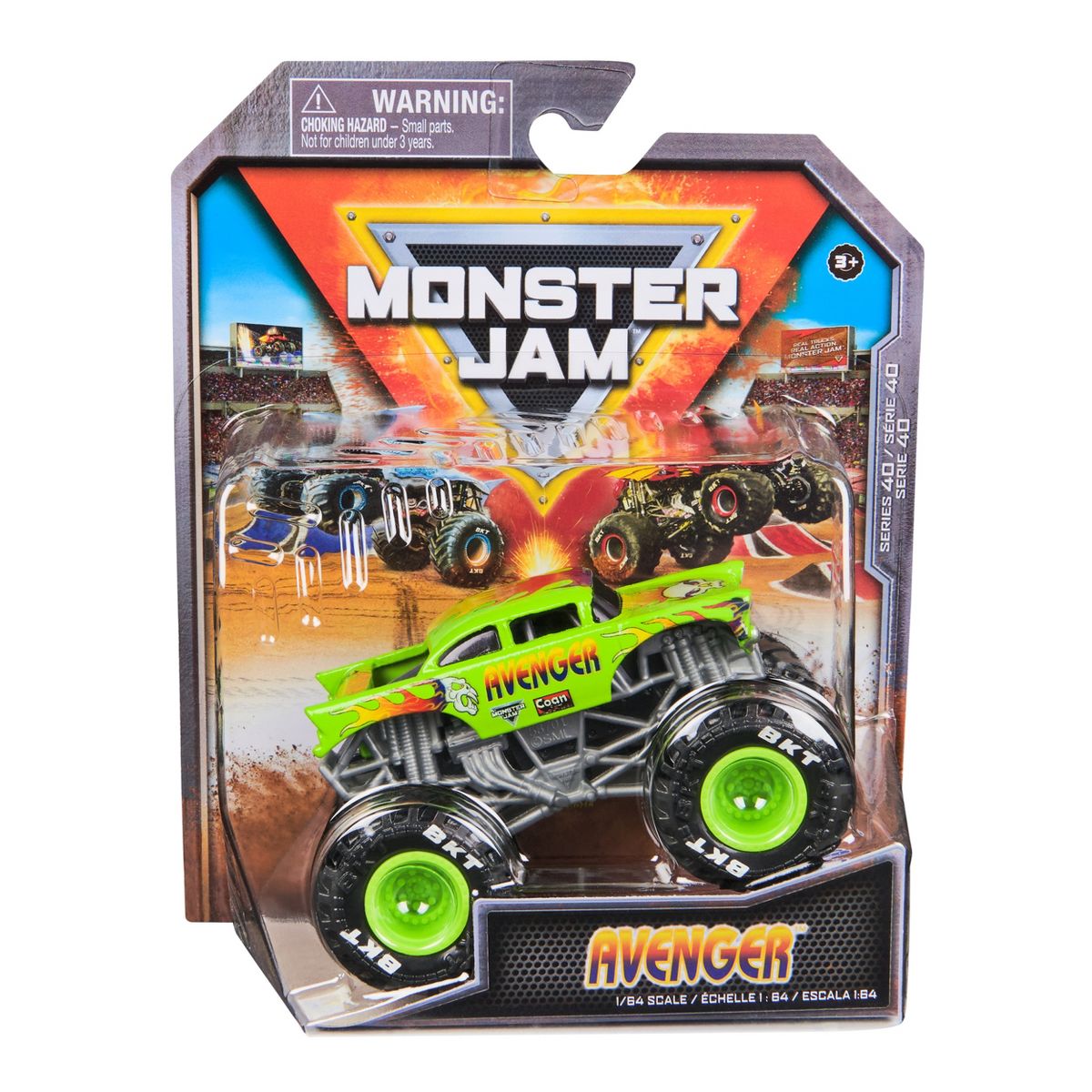 Monster Jam Avenger Diecast Monster Truck Vehicle - 1:64 Scale