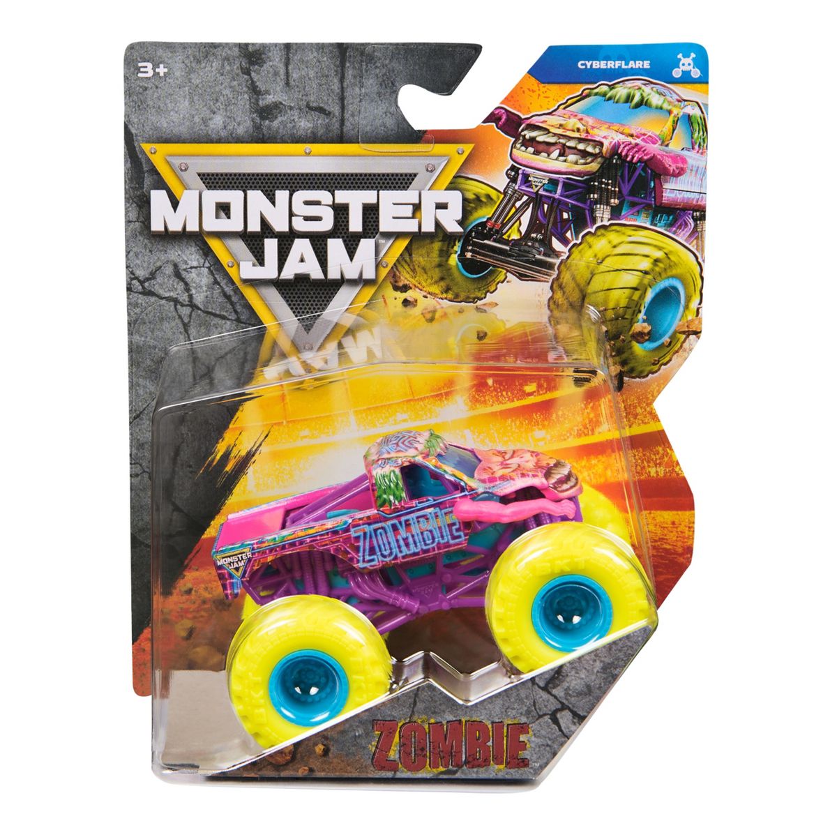 Monster Jam, Official Zombie Monster Truck Die-Cast Vehicle 1:64 Scale