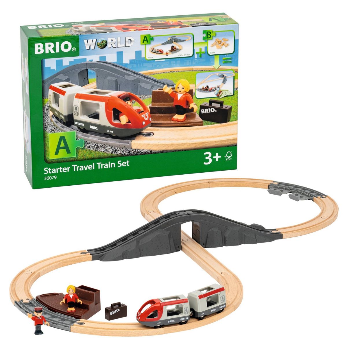 BRIO- Starter Travel Train 36079