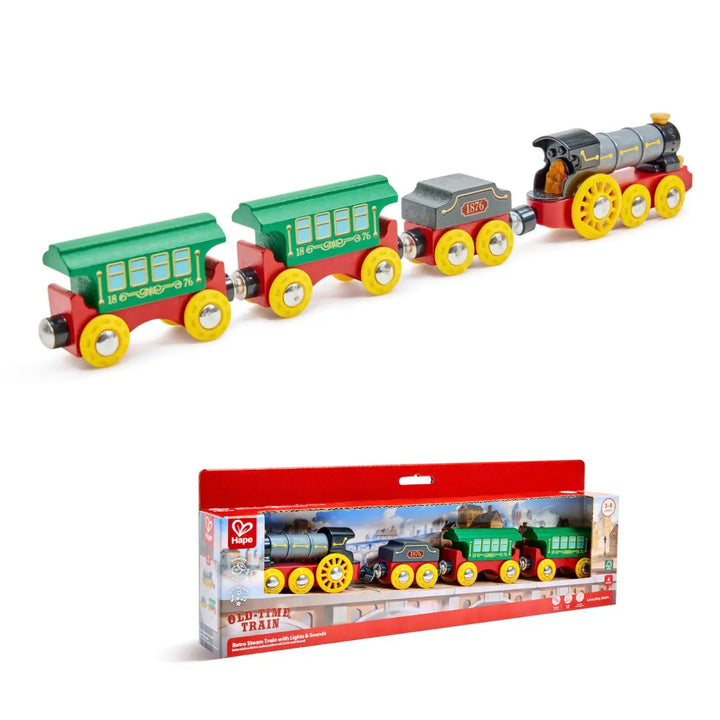 Retro Steam Train with Lights & Sounds