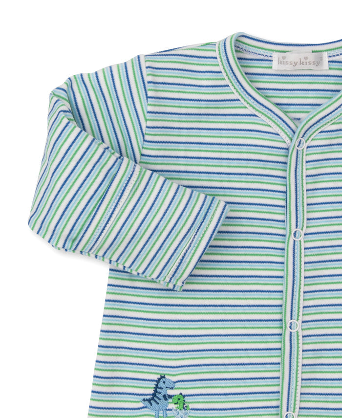 Dino District Stripe Footie