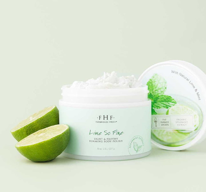 Lime So Fine - Foaming Body Polish