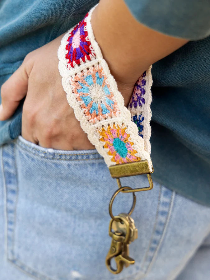 Crochet Key Fob Cream