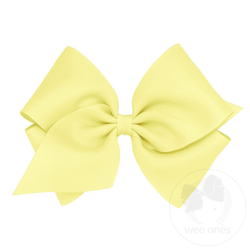 Mini King Classic Grosgrain Hair Bow (Plain Wrap) LYL