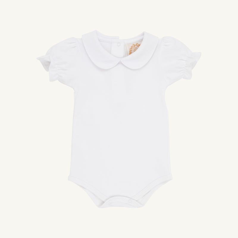 Maude's Peter Pan Collar Shirt & Onesie Pima Short Sleeve 6-12M