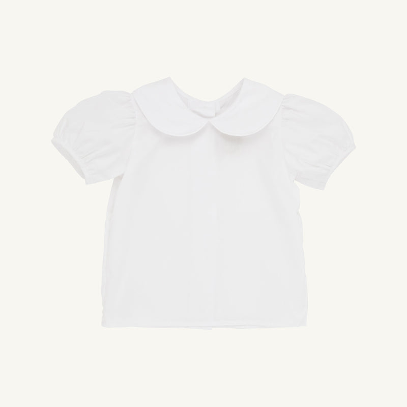 Maude's Peter Pan Collar Shirt & Onesie (Short Sleeve Woven) 3T