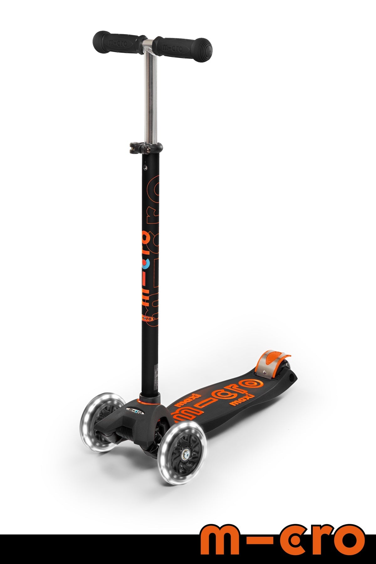 Micro Maxi LED Scooter - Black/Orange