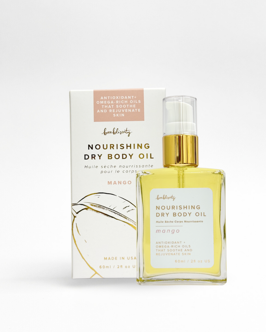 Bonblissity Nourishing Dry Body Oil - Mango