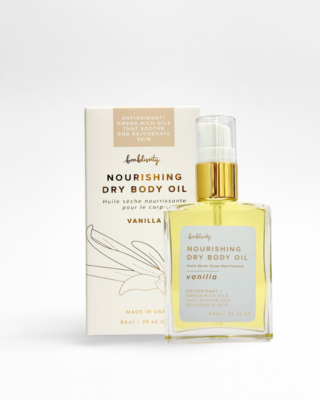 Bonblissity Nourishing Dry Body Oil - Vanilla